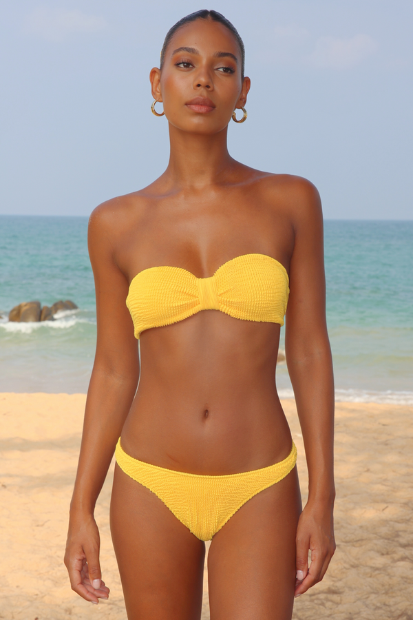 moda minx 'Sunset' Scrunch Bandeau Bikini Top
