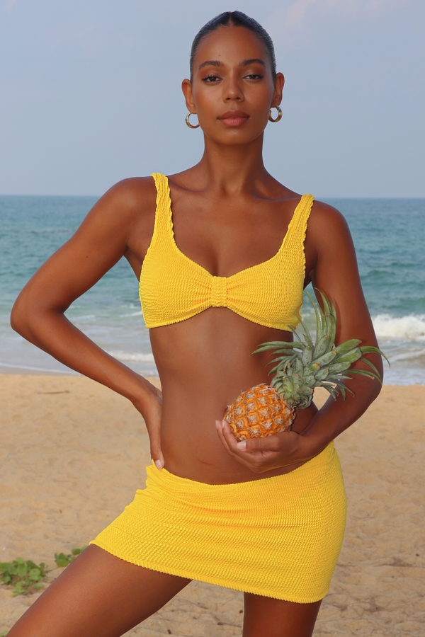 moda minx 'Sunset' Scrunch Micro Skirt