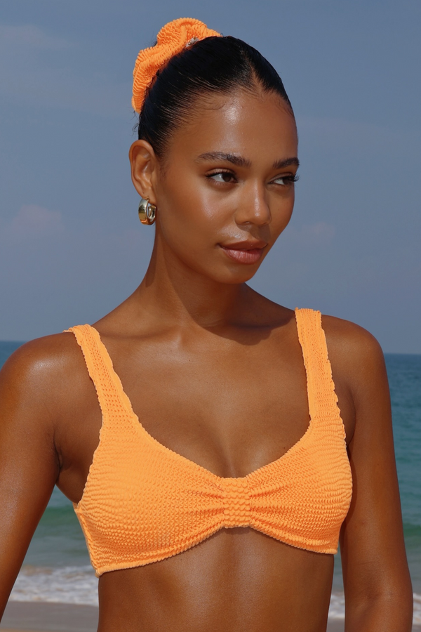 Moda Minx 'Tangerine' Scrunch Scrunchie