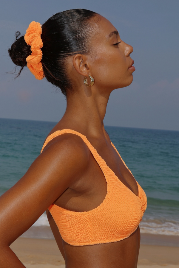 Moda Minx 'Tangerine' Scrunch Scrunchie