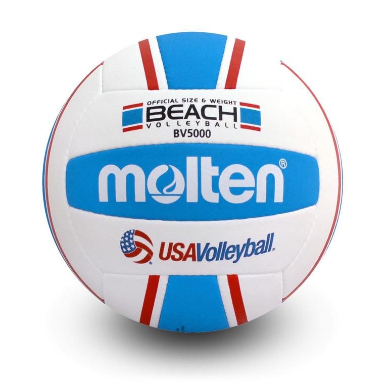 molten Elite Beach Volleyball- Red/White/Blue