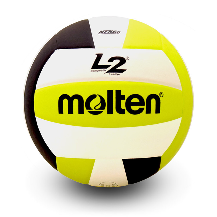 molten L2 Volleyball - Black/Lime HS