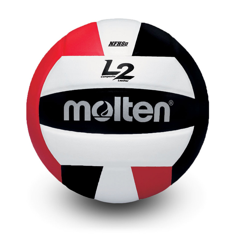 molten L2 Volleyball- Black/Red HS