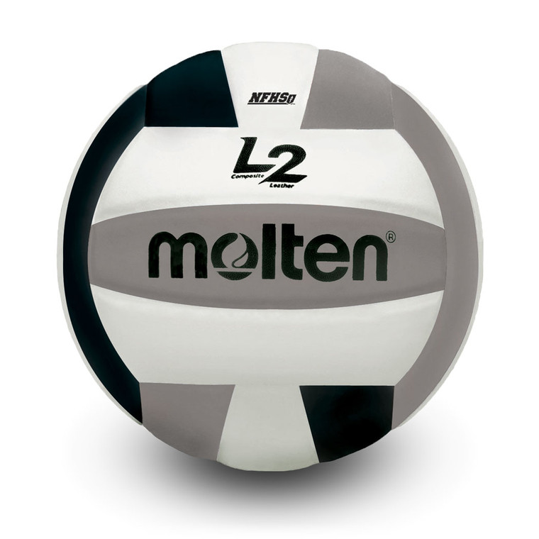 molten L2 Volleyball- Black/Silver HS