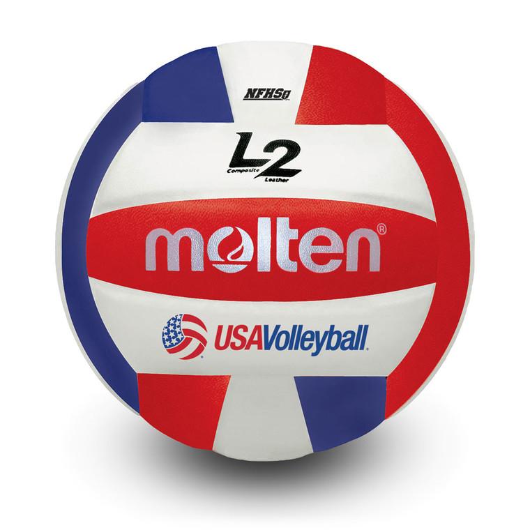molten L2 Volleyball- Red/White/Blue HS