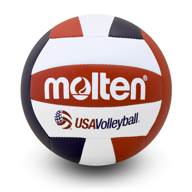 molten Recreational Volleyball- Red/White/Blue