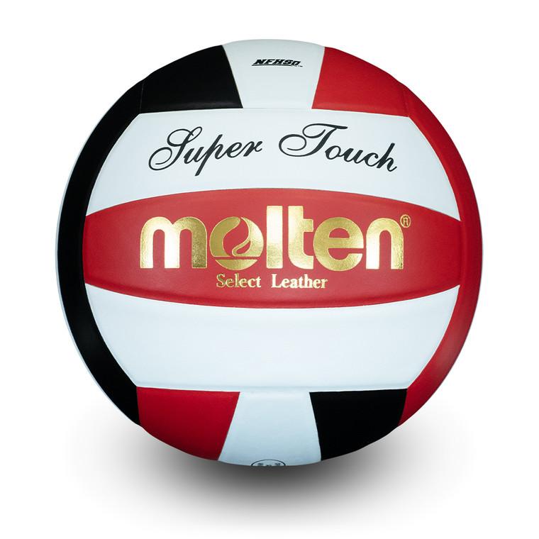molten Super Touch® Volleyball- Black/Red (NFHS Approved)