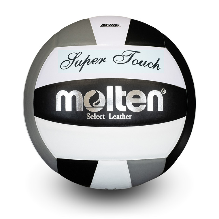 molten Super Touch® Volleyball- Black/ Silver (NFHS Approved)