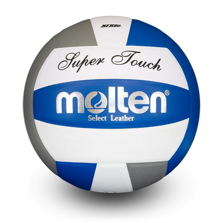 molten Super Touch® Volleyball- Royal/ Silver (NFHS Approved)