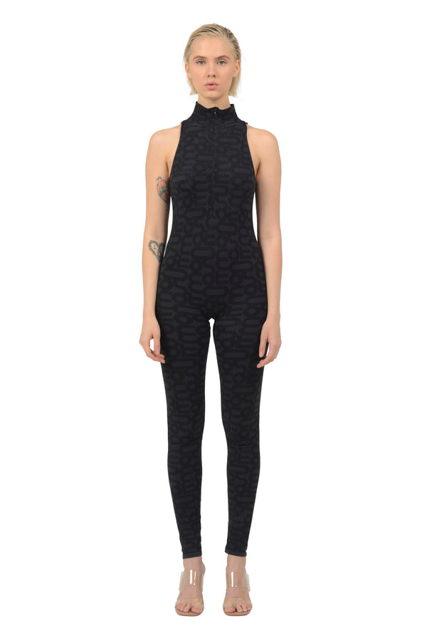 monosuit Black Seamless High Neck Sleeveless Full ECO Bodysuit Americana