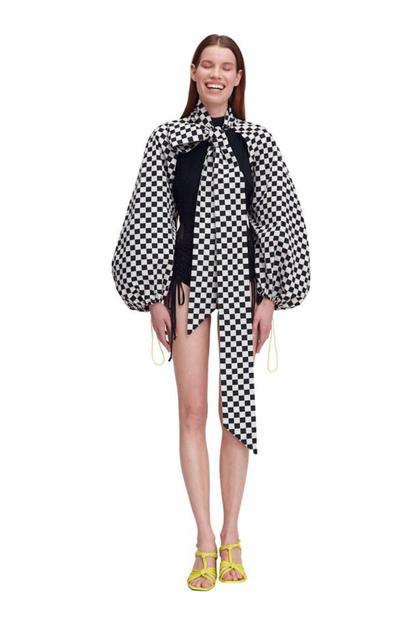 monosuit BOLERO Sleeves Checkered