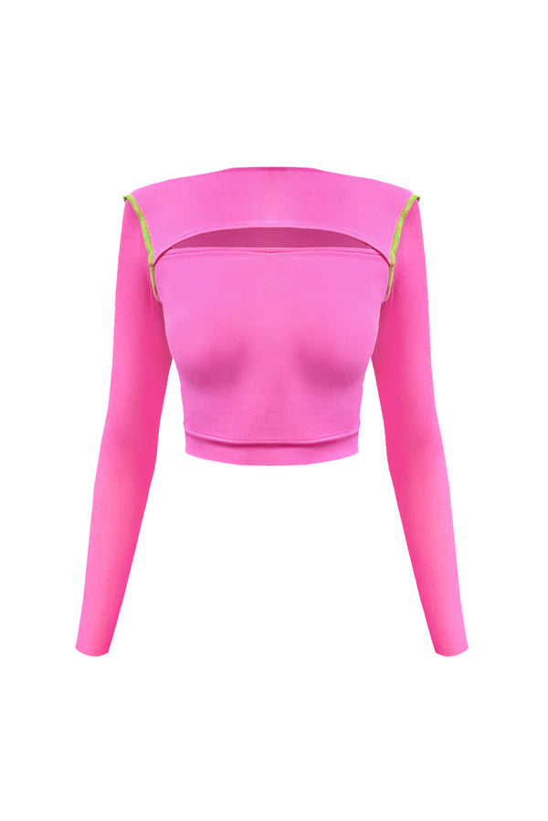 Monosuit CROPTOP Erratic Pink