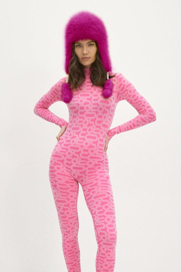Monosuit Fancy Poodle Faux Fur Hat Fuchsia