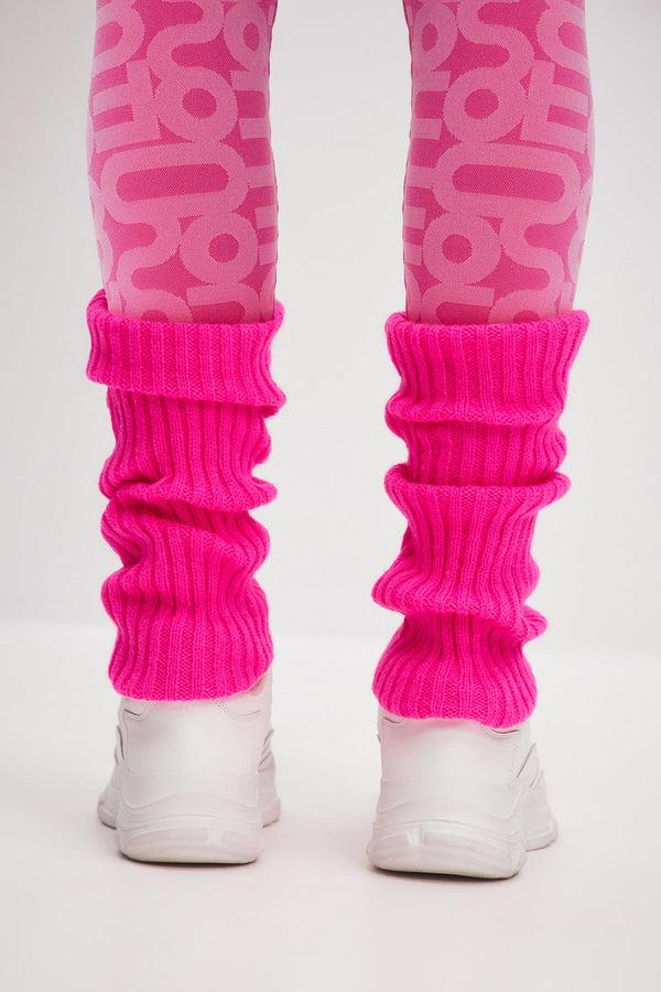 Monosuit Fuchsia Knitted Leg Warmers