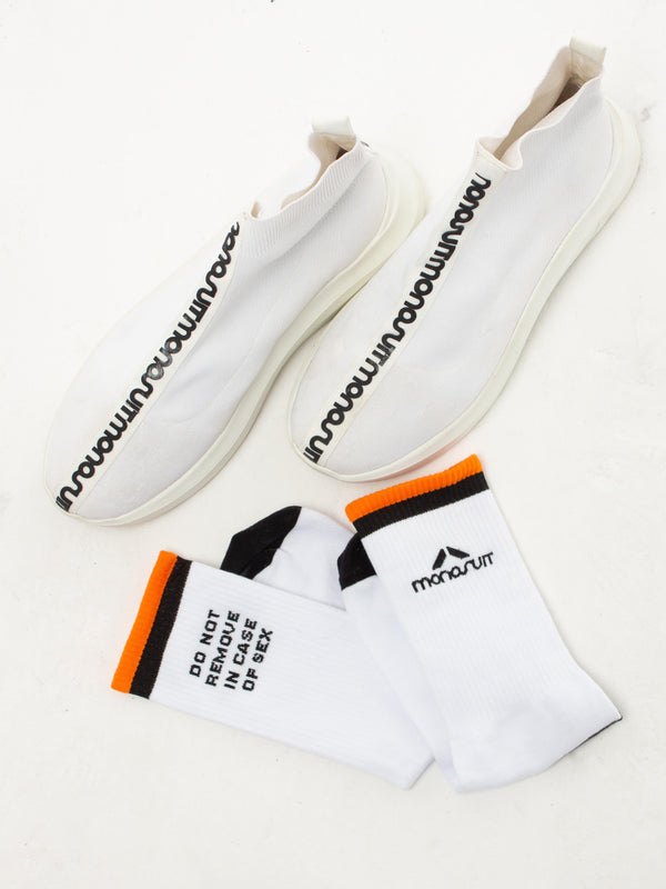 Monosuit SOCKS Sacks White/Orange