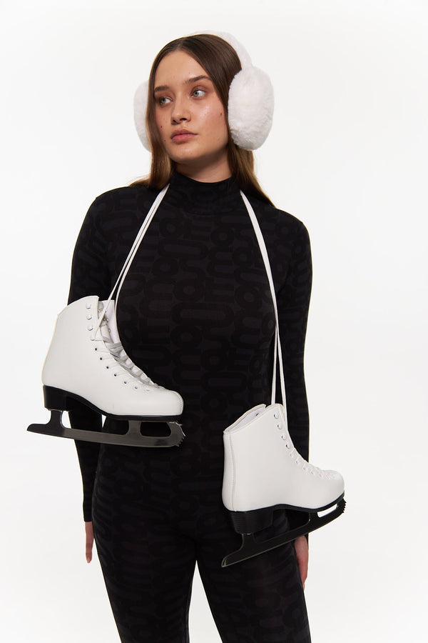 Monosuit White Faux Fur Earmuffs