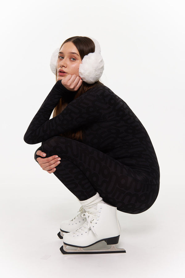 Monosuit White Faux Fur Earmuffs
