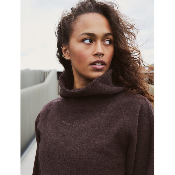 moonchild yoga wear Anorak Pile Jacket - Walnut Brown