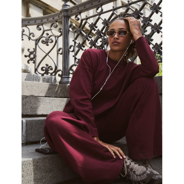 Moonchild Yoga Wear Moonchild Box Sweatpants - Burgundy