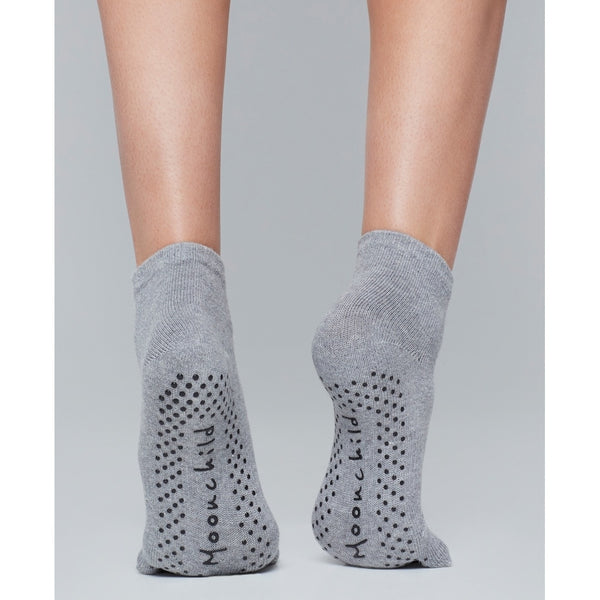 Moonchild Yoga Wear Moonchild Grip Socks - High Rise - Heather Grey