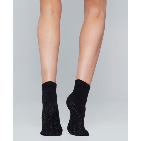 Moonchild Yoga Wear Moonchild Grip Socks - High Rise - Onyx Black