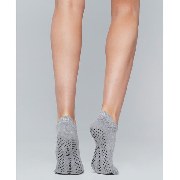 Moonchild Yoga Wear Moonchild Grip Socks - Low Rise - Heather Grey