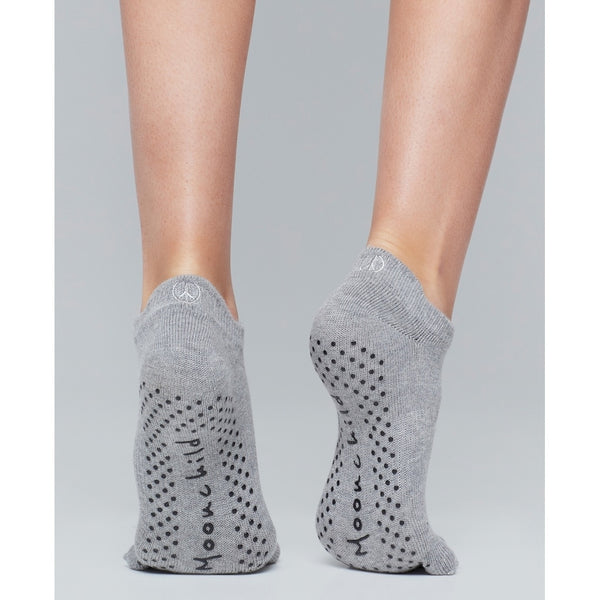 Moonchild Yoga Wear Moonchild Grip Socks - Low Rise - Heather Grey