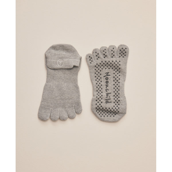 moonchild yoga wear Moonchild Grip Socks - Low Rise - Heather Grey