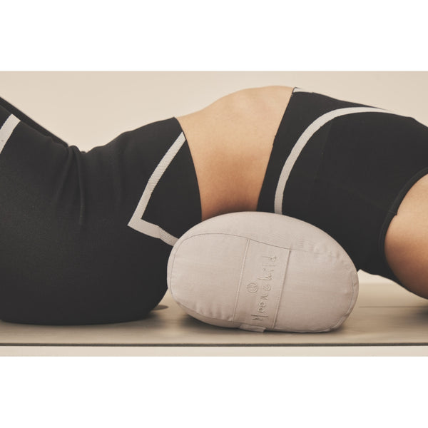 Moonchild Yoga Wear Moonchild Yoga Bolster - Organic Cotton - Small Rectangular - Light Grey