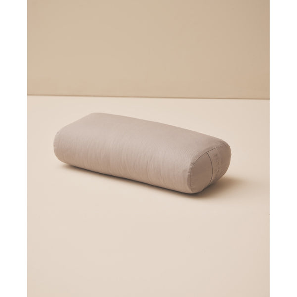 moonchild yoga wear Moonchild Yoga Bolster - Organic Cotton - Small Rectangular - Light Grey