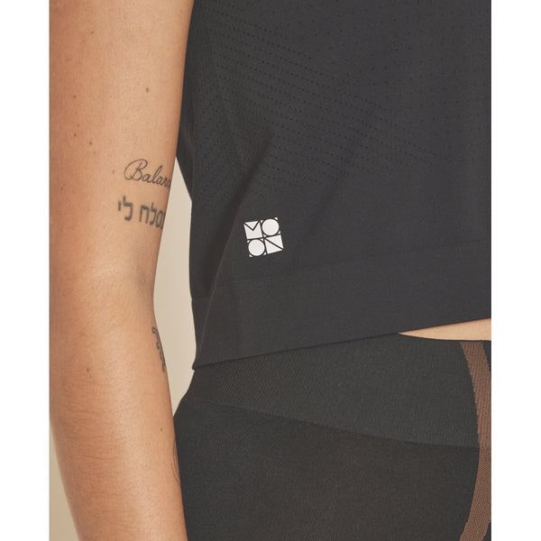 Moonchild Yoga Wear Box Tank Top - Black