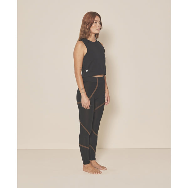 Moonchild Yoga Wear Box Tank Top - Black