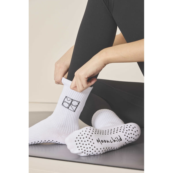 Moonchild Yoga Wear Moonchild Pilates Socks - White