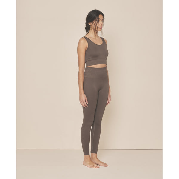 Moonchild Yoga Wear Soft Rib Seamless Crop Top - Storm