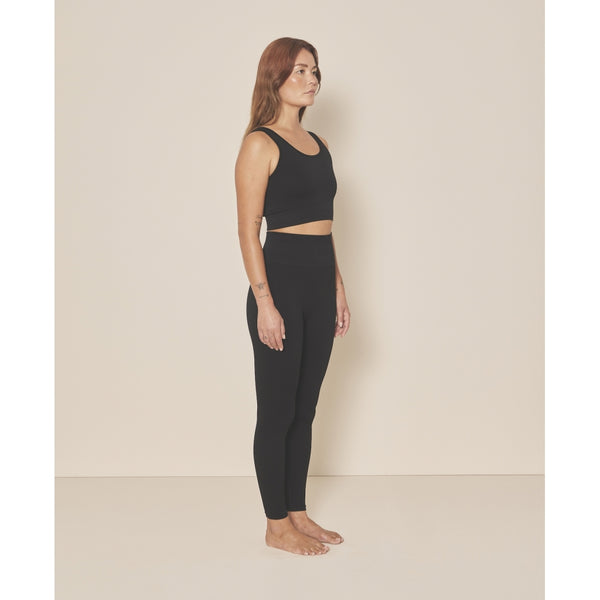 Moonchild Yoga Wear Soft Rib Seamless Legging - Black Iris