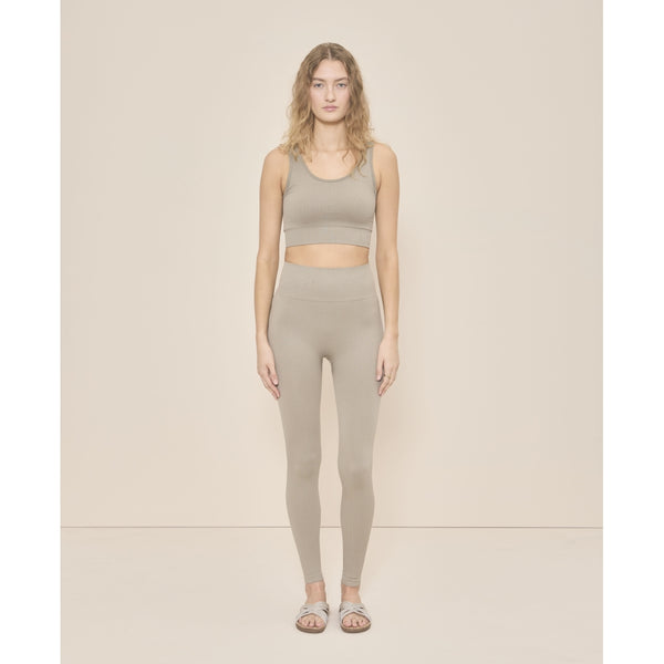 Moonchild Yoga Wear Soft Rib Seamless Legging - Vintage Khaki