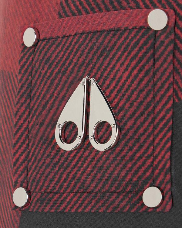 Moose Knuckles AKAI CROPPED PUFFER SUMAC BLACK PLAID/BLACK