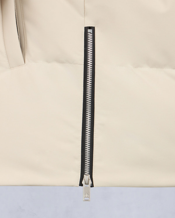 Moose Knuckles CLOUD SHEARLING TRIM 3Q JACKET ALABASTER/BRONZE