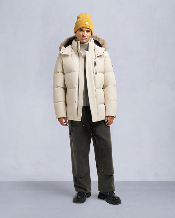 moose knuckles CLOUD SHEARLING TRIM 3Q JACKET ALABASTER/BRONZE