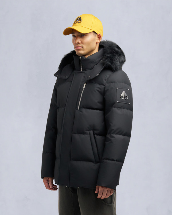 Moose Knuckles CLOUD SHEARLING TRIM 3Q JACKET BLACK/BLACK
