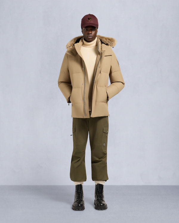 moose knuckles CLOUD SHEARLING TRIM 3Q JACKET DUNE/BRONZE