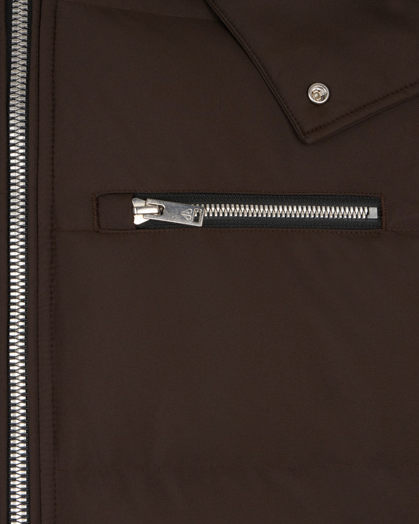 Moose Knuckles CLOUD SHEARLING TRIM BOMBER JACKET ESPRESSO/BLACK