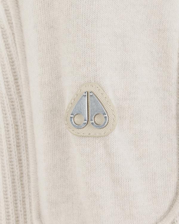 Moose Knuckles CORINA CREWNECK SWEATER ALABASTER MELANGE