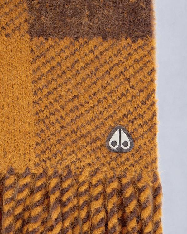 Moose Knuckles CORINA KNIT SCARF BUTTERSCOTCH/ESPRESSO