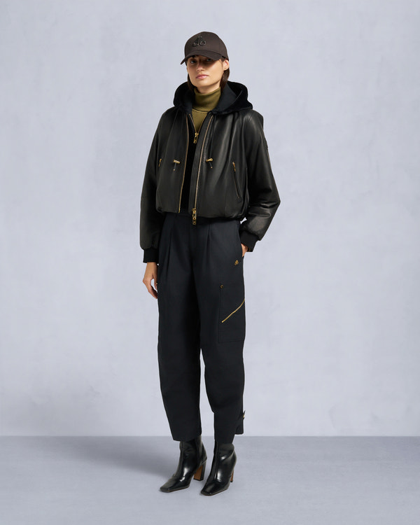 moose knuckles GOLD SERIES CARDIN BUNNY JACKET BLACK