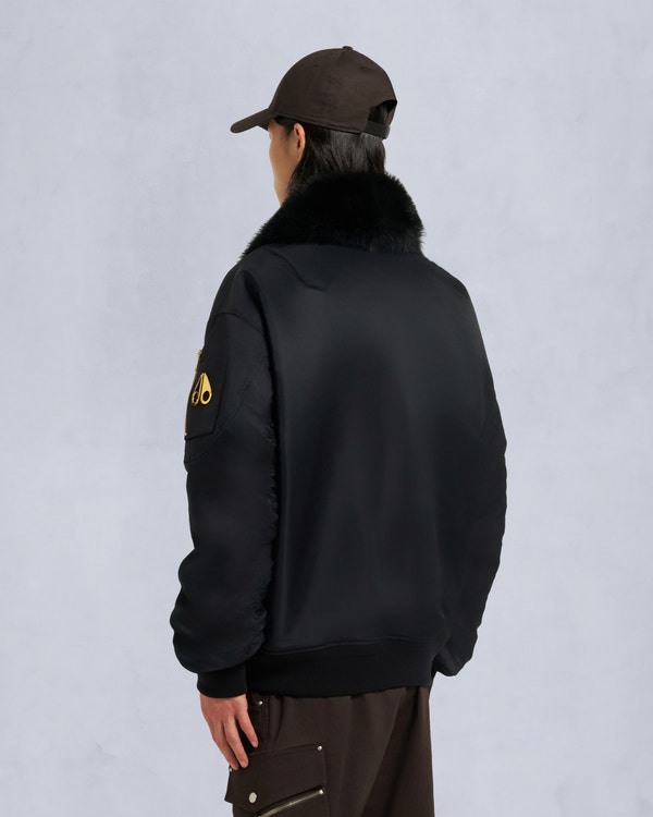 Moose Knuckles GOLD SERIES LUDO BOMBER JACKET BLACK/BLACK