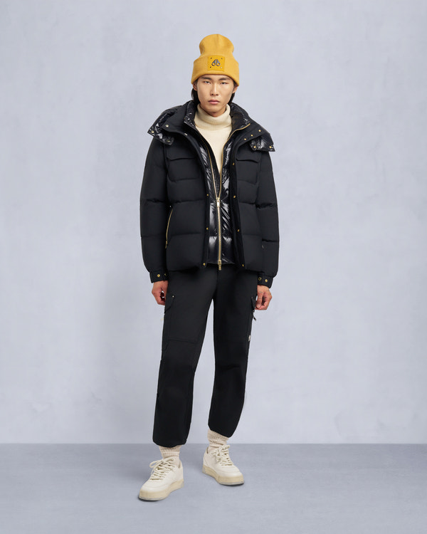 moose knuckles GOLD SERIES NYLUXE SUTHEP JACKET BLACK