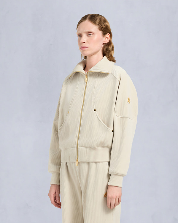 Moose Knuckles GOLD SERIES PRESTON FULL ZIP ALABASTER