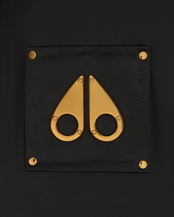 Moose Knuckles GOLD SERIES SATIN STIRLING PARKA BLACK