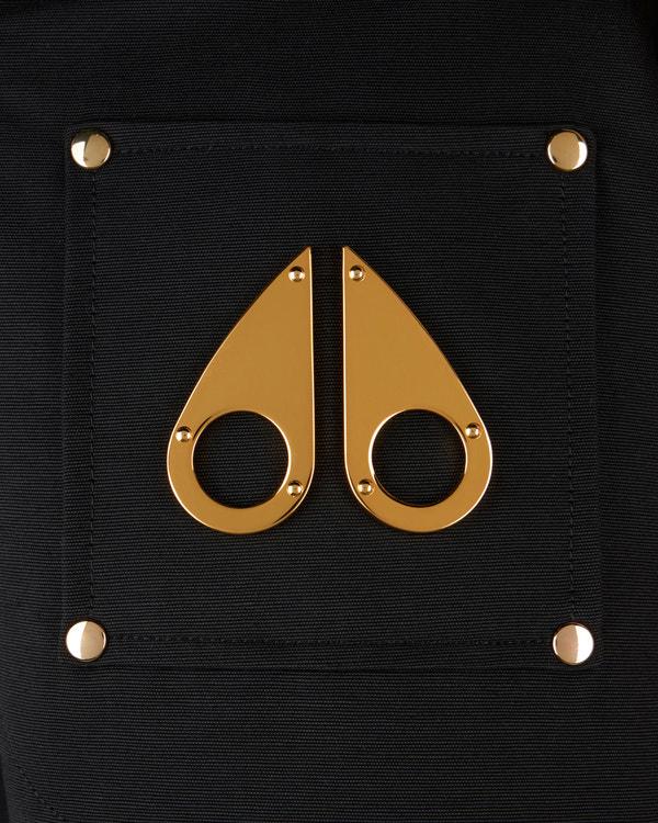 Moose Knuckles GOLD SERIES SHEARLING TRIM STIRLING PARKA BLACK/BLACK